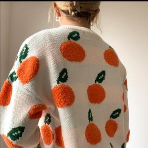 Oversized cider orange sweater🍊